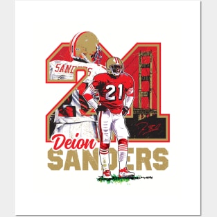 Deion Sanders Tee T-shirt Posters and Art